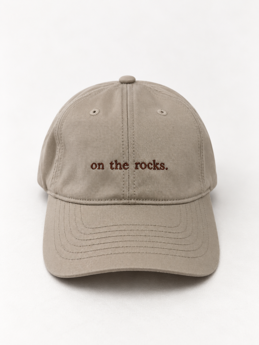 on the rocks.