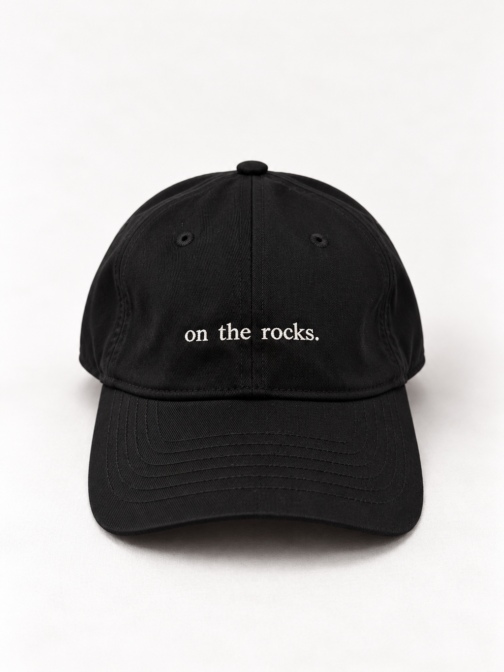 on the rocks.