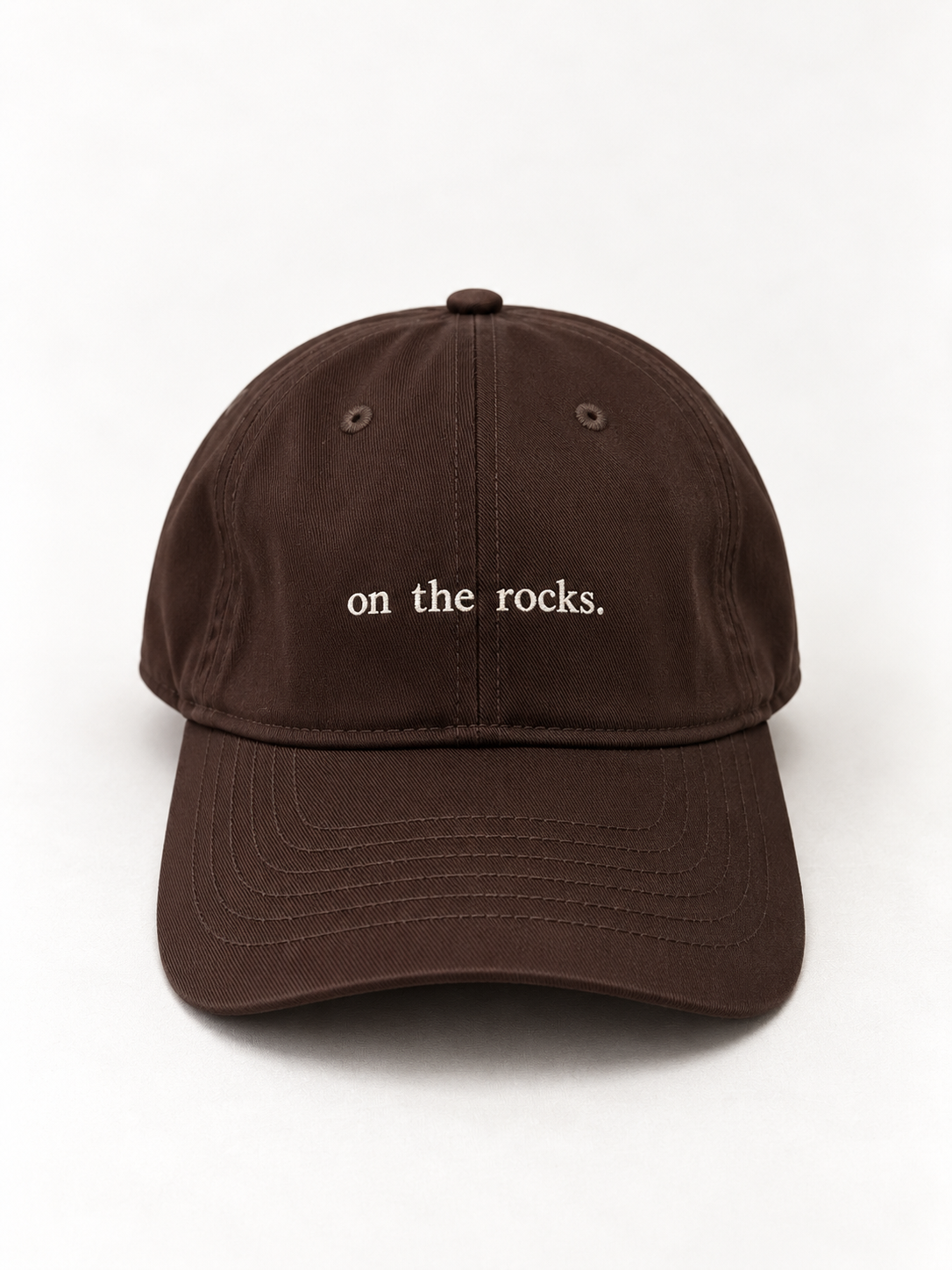 on the rocks.